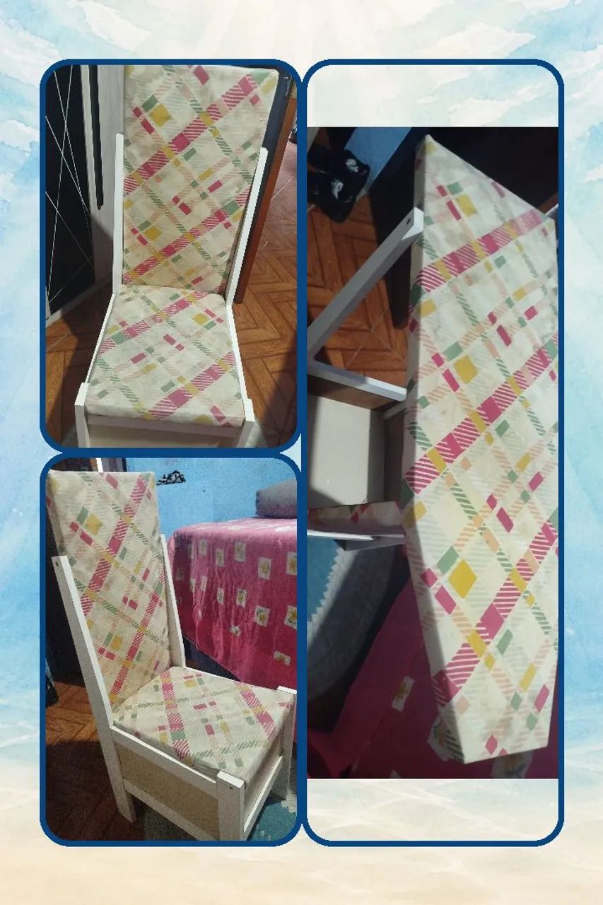 Talba de passar roupa que vira cadeira 