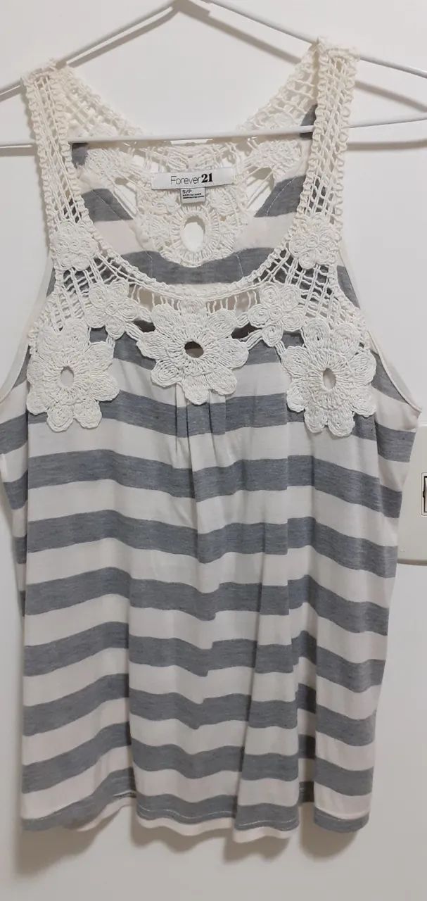 Blusa Feminina com Bordado Forever 21 - Foto 4