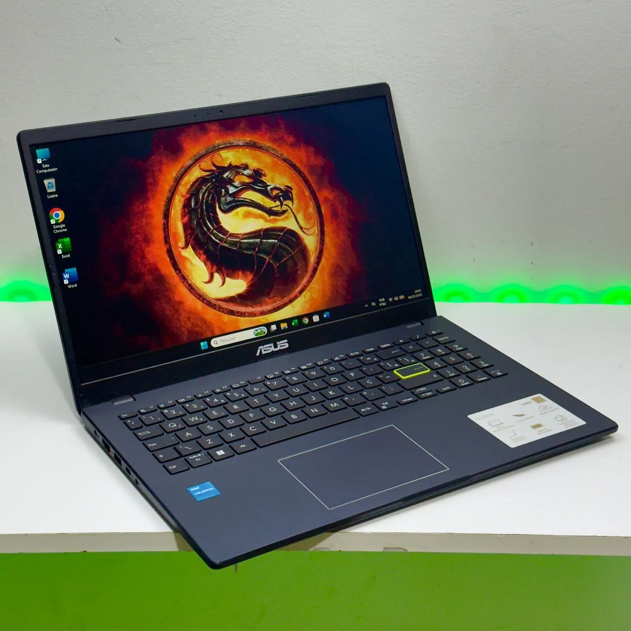 Notebook ASUS para trabalho e estudo: Intel Celeron | 120gb SSD | 4gb RAM | Tela de 15,6? - Foto 2