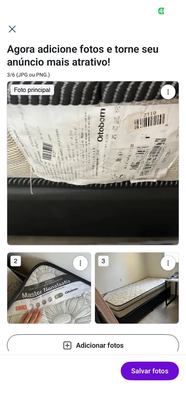 Cama box + colchão solteiro - Foto 2