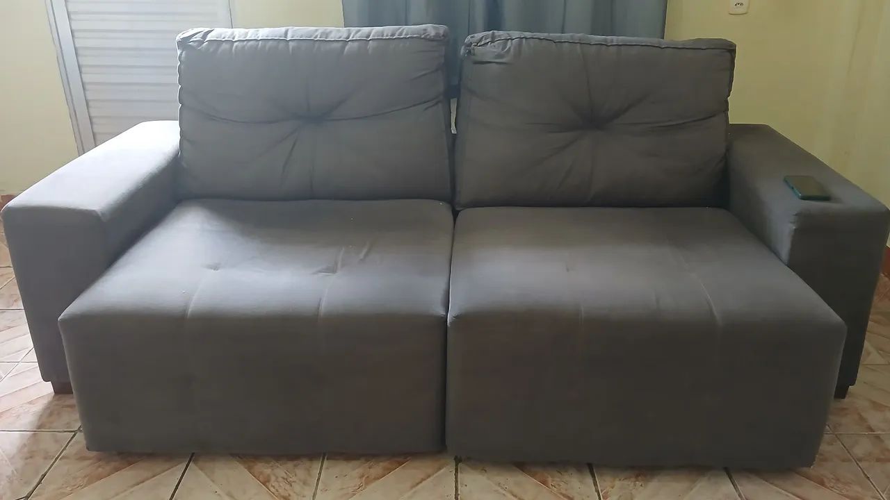 Sofá retrátil 2 lugares 