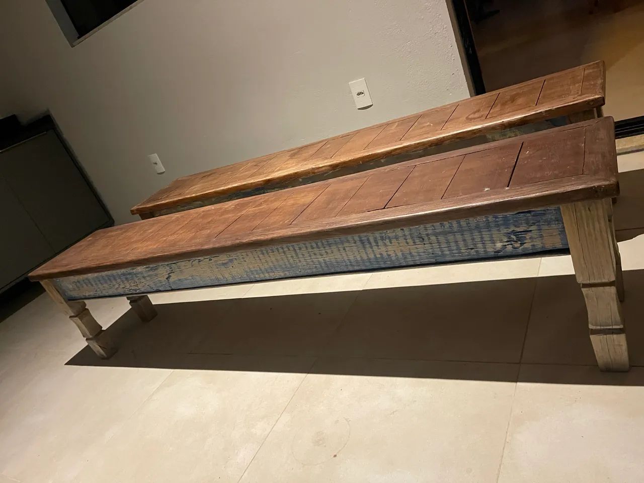 Bancos de madeira demolição 