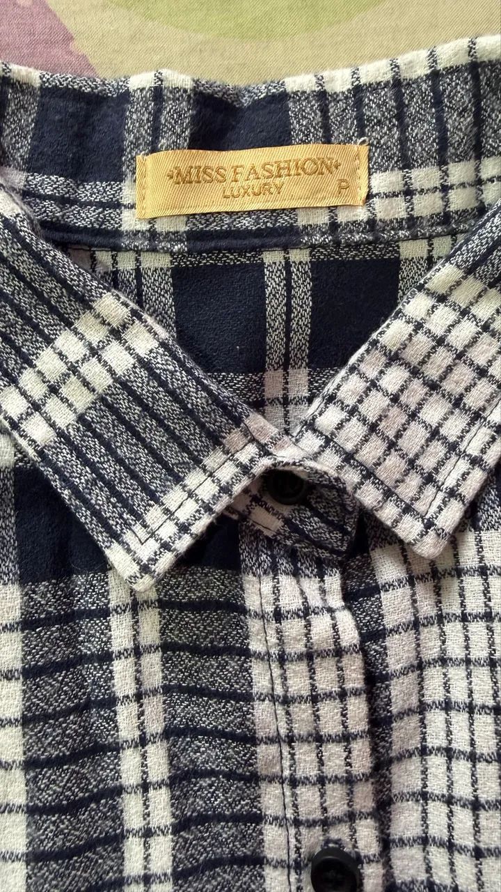 Camisa xadrez feminina  - Foto 4