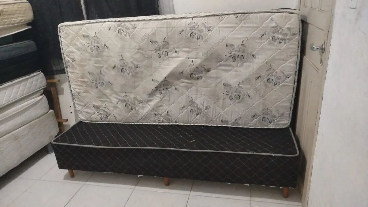 Cama solteiro, base e colchão ,ortopédico , entrega grátis - Foto 5