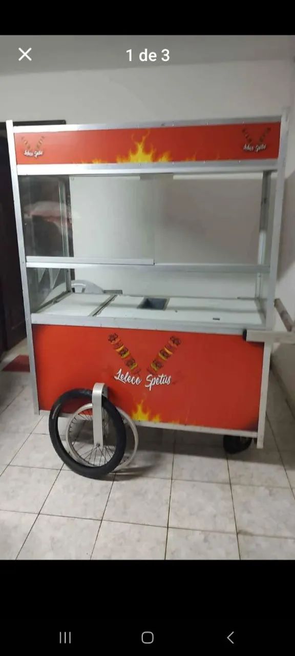 Vende-se  carrinho para lanche .todo em alumínio, leve e nao enferruja  - Foto 5