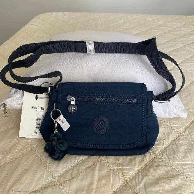 Bolsa Kipling Azul Pequena - Tiracolo - ORIGINAL