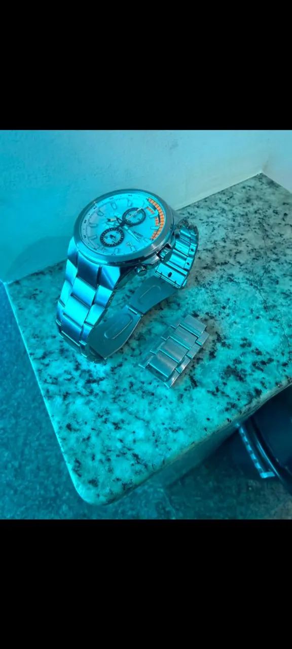 Orient cronógrafo aço inox  - Foto 2