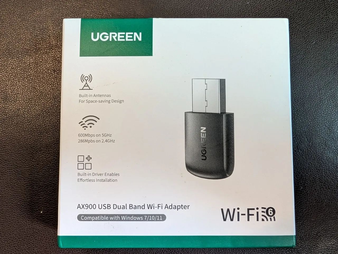 Adaptador wi-fi 6/5 Ugreen AX900 600Mbps