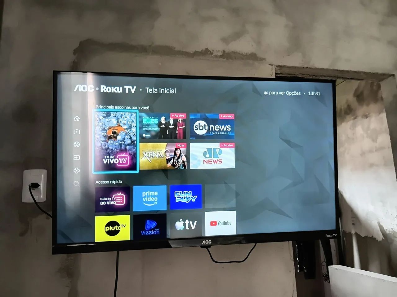 Vendo TV AOC 32 polegadas com 3 meses de uso ,motivo viajem urgente  - Foto 2