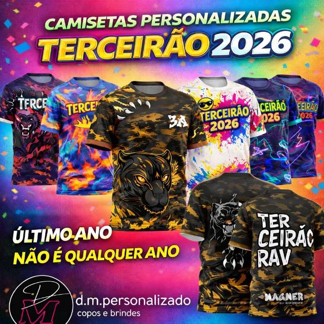 camiseta  Terceirão , 9° ano, interclasse, uniforme personalizado