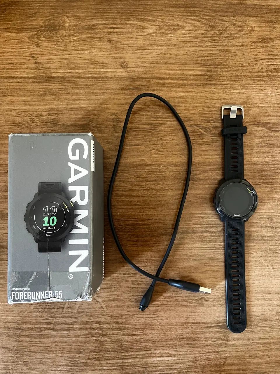 Garmin Forerunner 55 Preto - Semi Novo - Smartwatches - Bourbon
