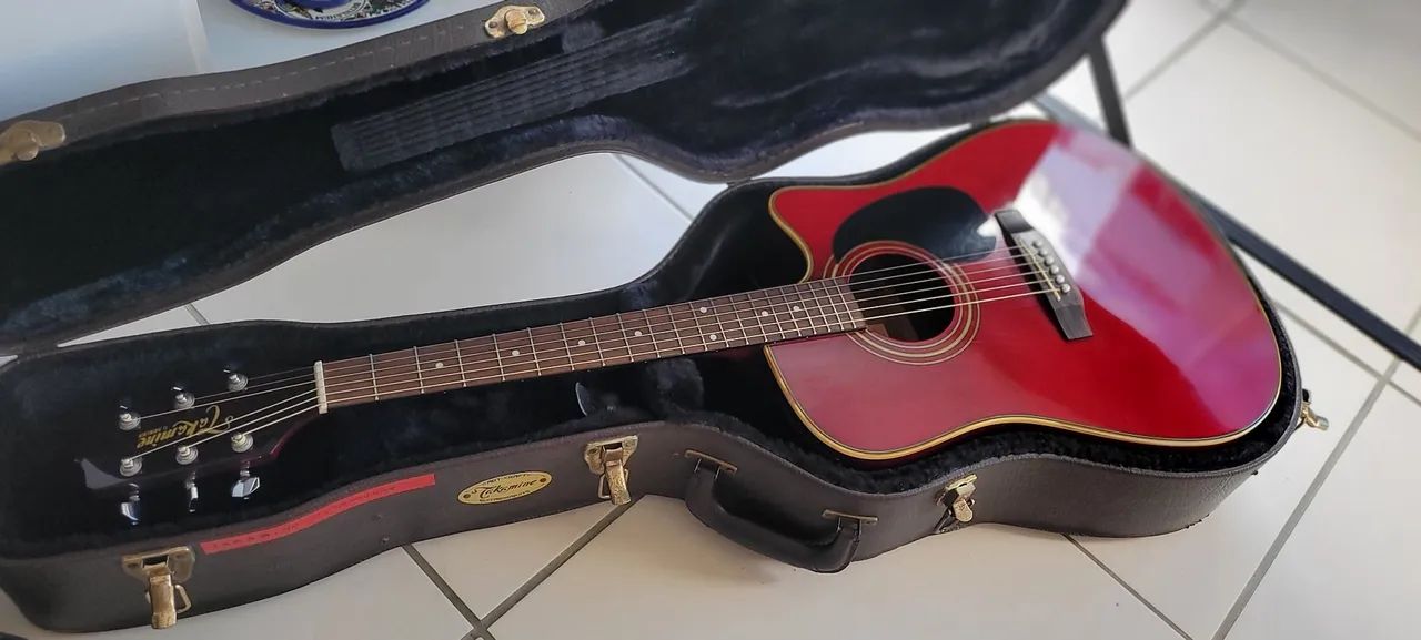 Violão Takamine EG530C Made in Korea com case de fábrica  - Foto 2