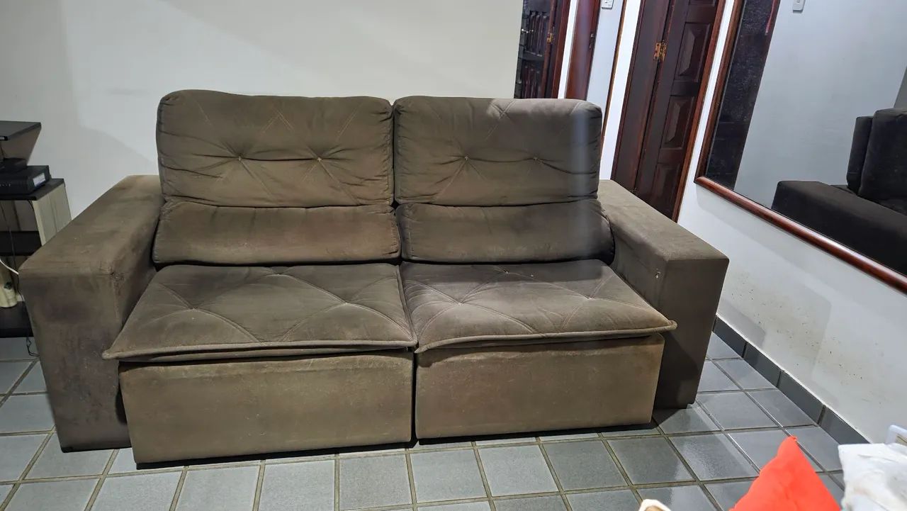 Sofa retratil 3 lugares
