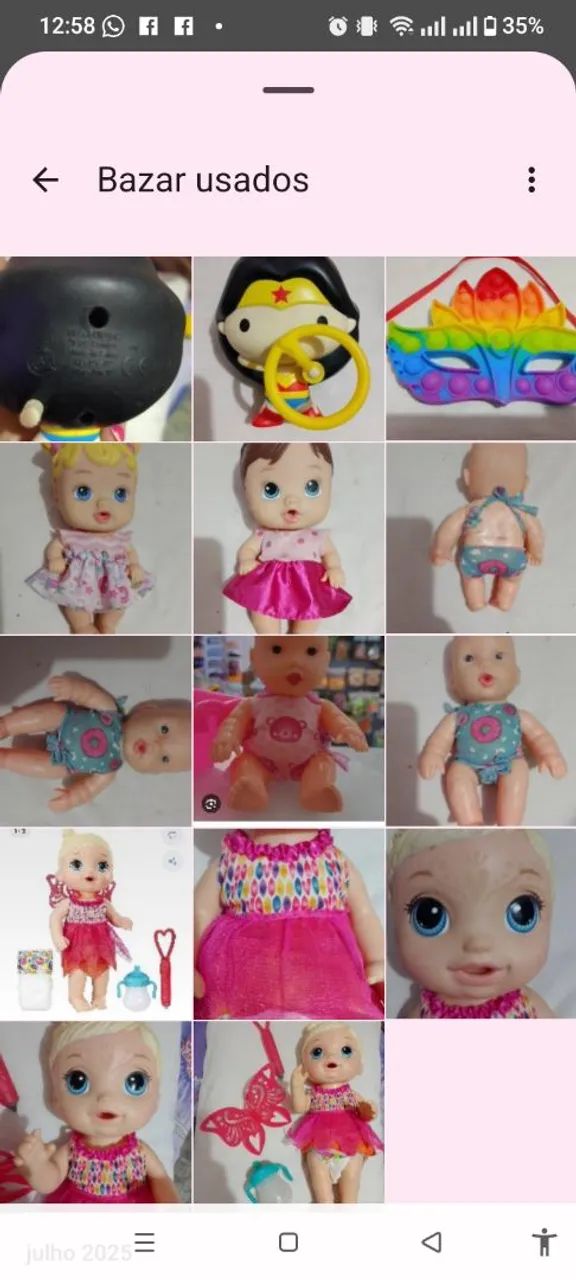 brinquedos vários valores