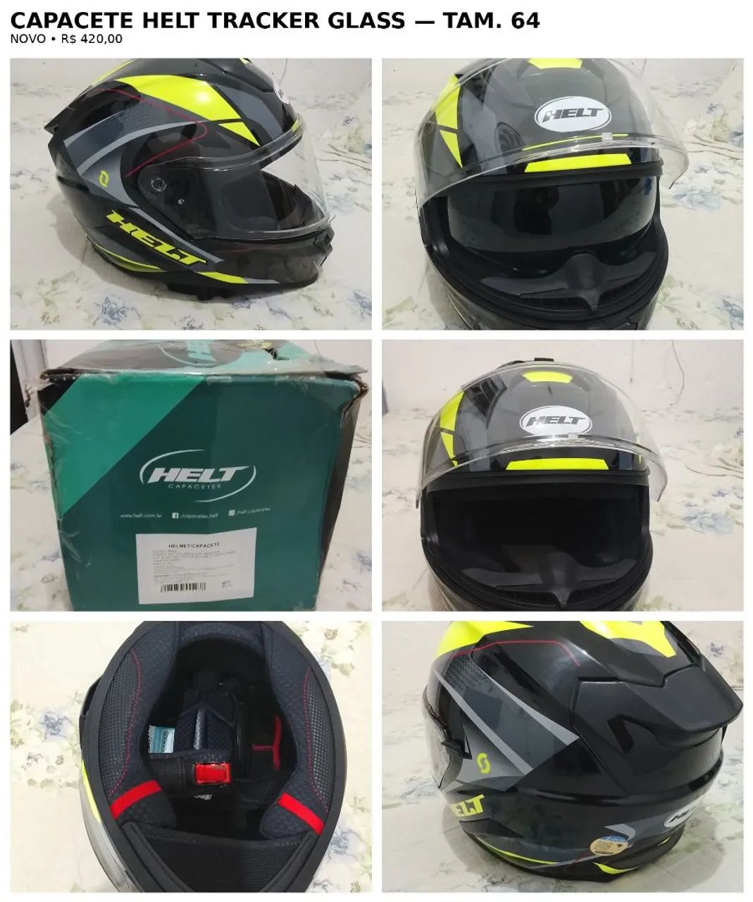 CAPACETE HELT TRACKER GLASS - Foto 4
