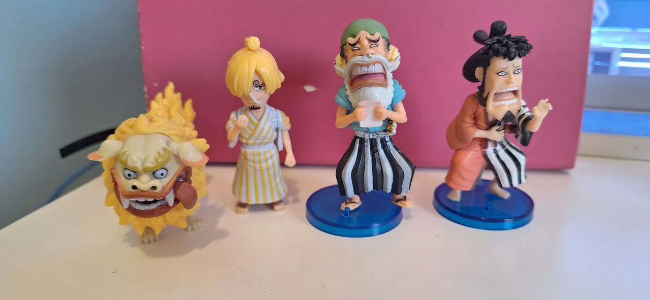 Action Figure miniaturas bonecos one piece luffy - Foto 4