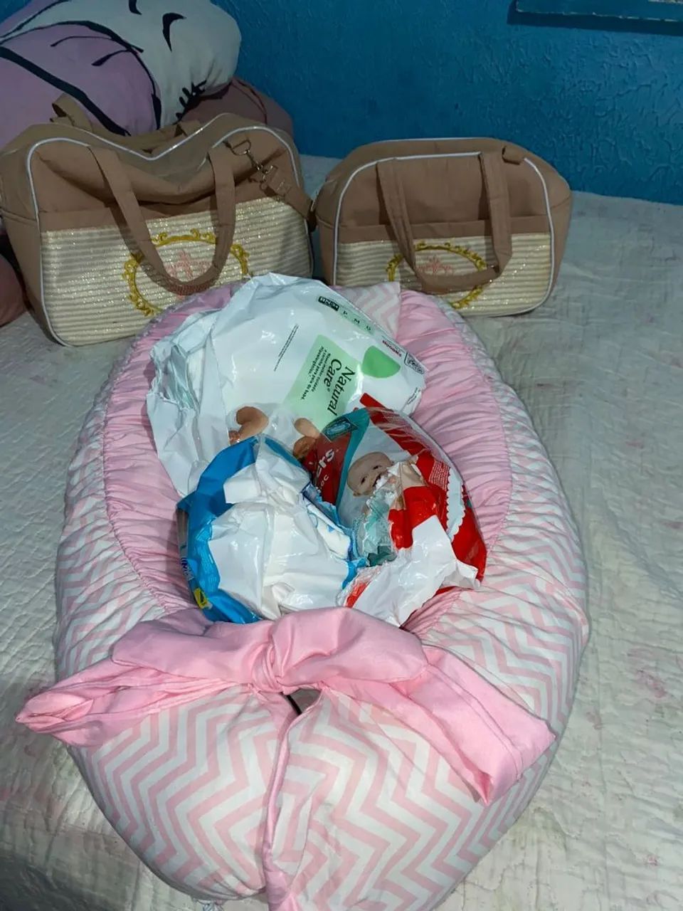 Ninho e bolsa maternidade 