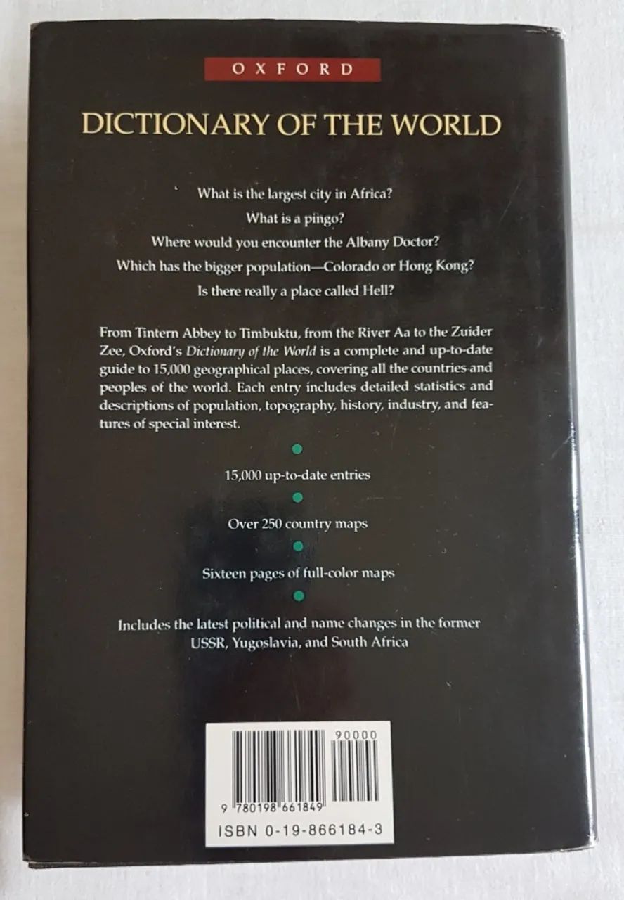  The Oxford Dictionary of the World (David Munro) - Capa Dura - Foto 2