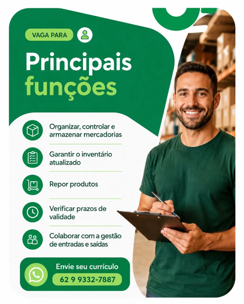Vaga Emprego Estoquistas - Foto 3
