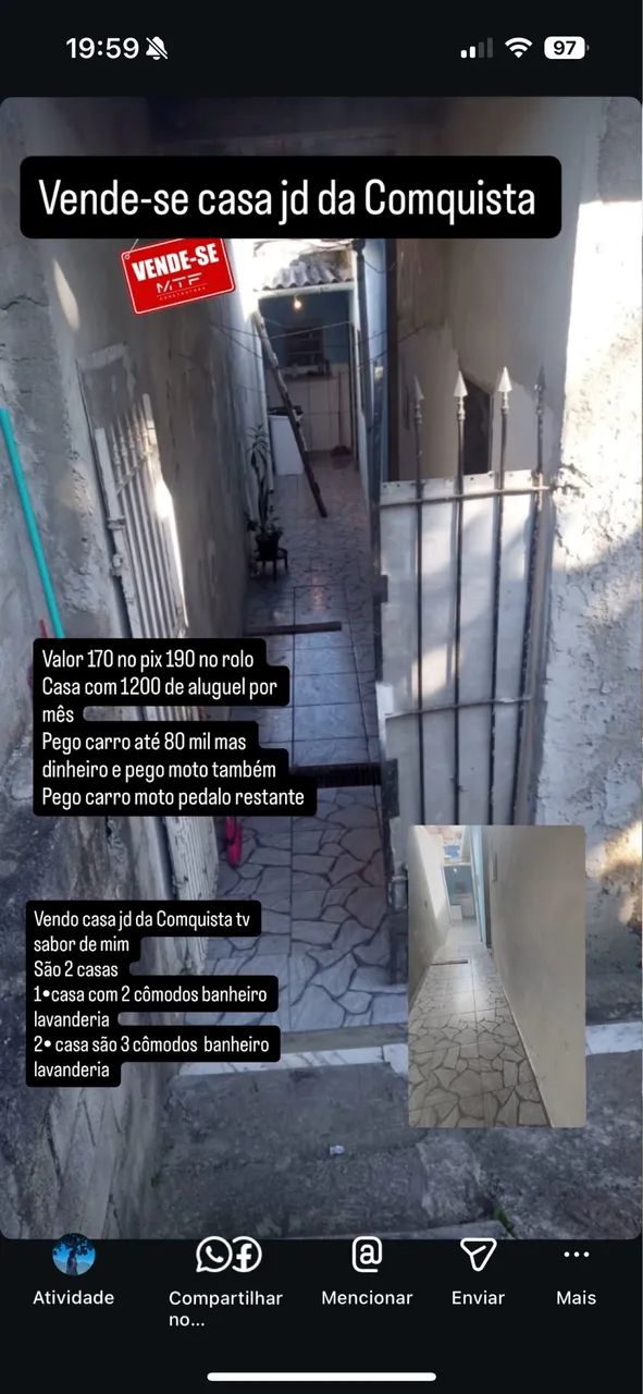 Vende-se casa jd da Comquista - Foto 2