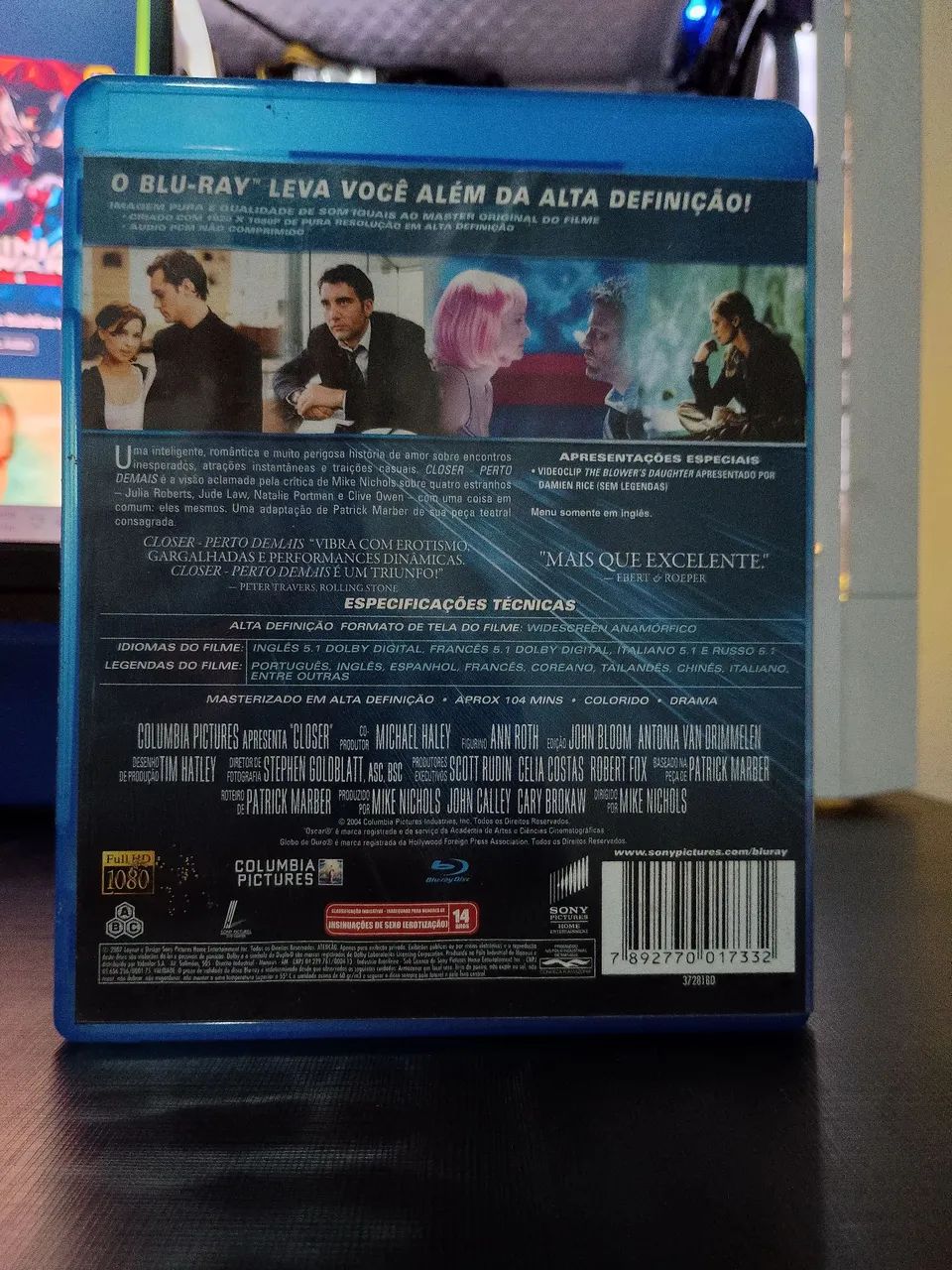 Bluray Closer perto demais  - Foto 3