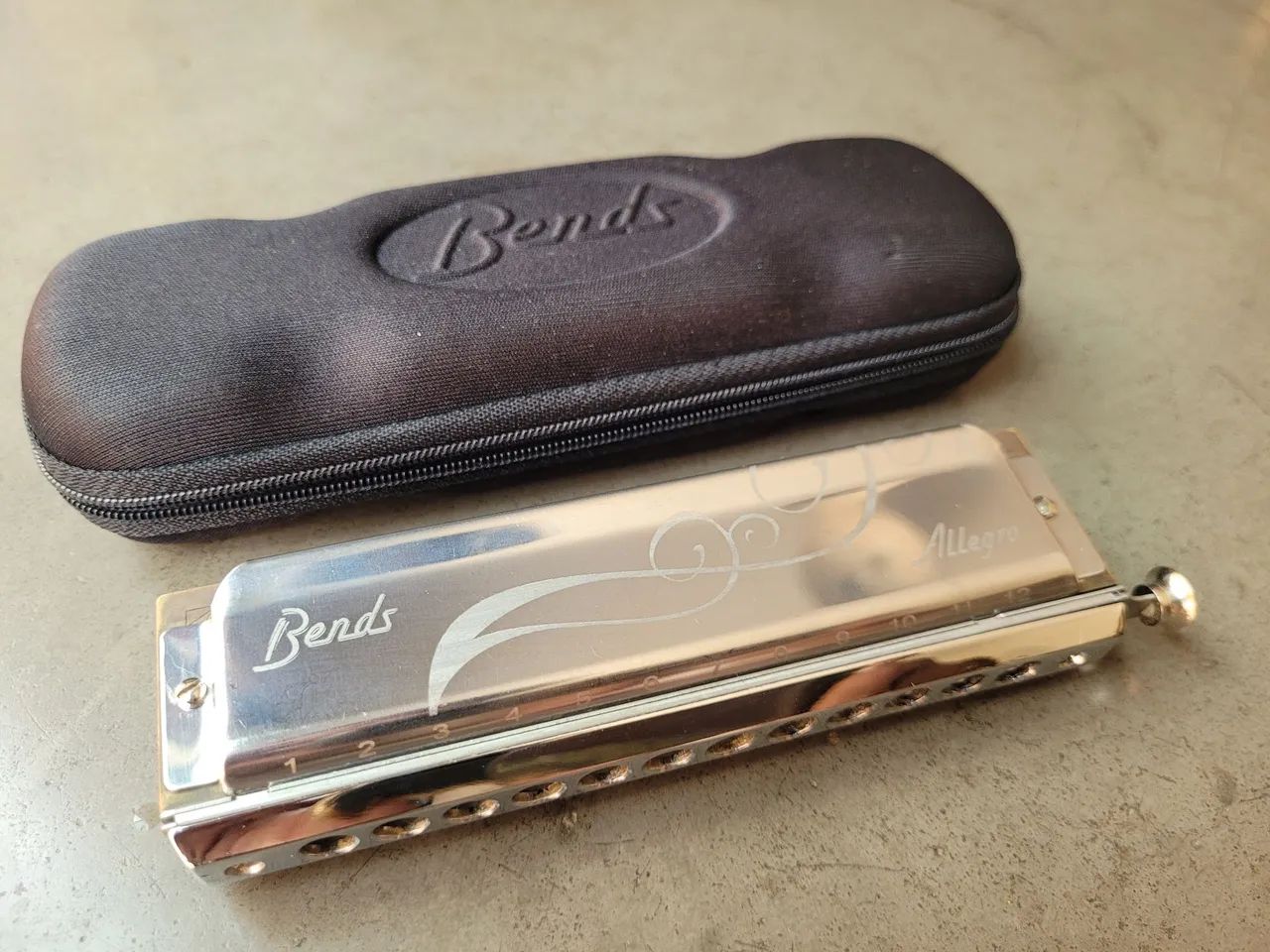 Gaita Harmonica Cromática Bends Allegro 48 vozes em C  - Foto 3