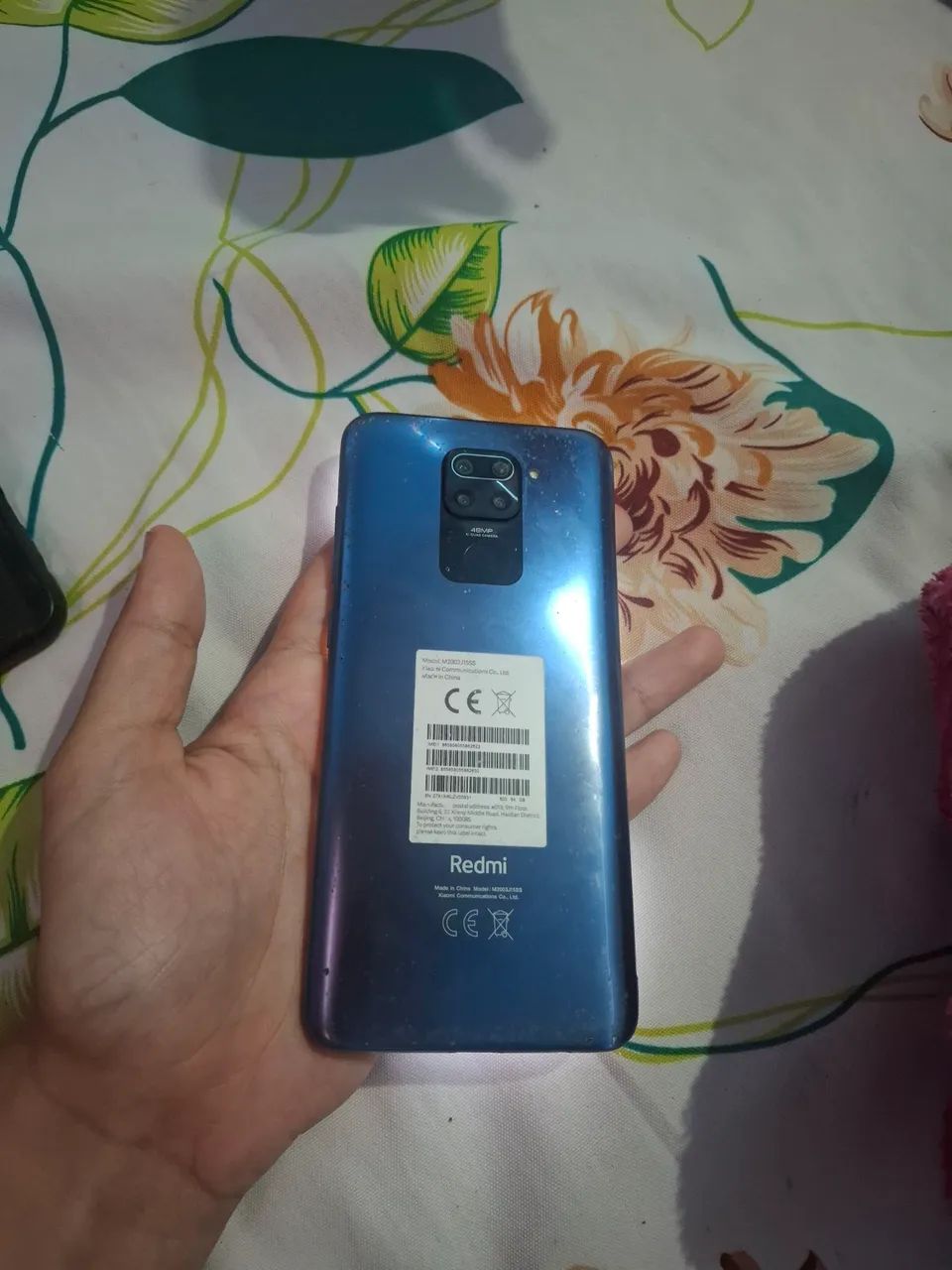 Vendo celular redmi note 9 cor azul 