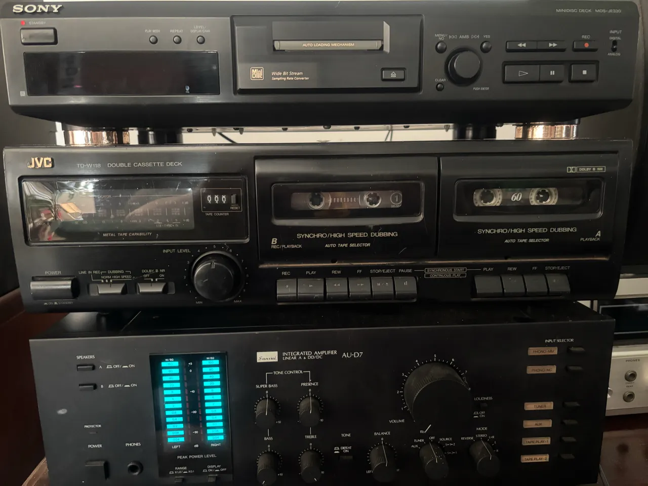 その他 SONY MINI DISC DECK MDS-DL1 MiniDisc Deck Sony MDS-S41 - Equipamentos e Acessórios de Som
