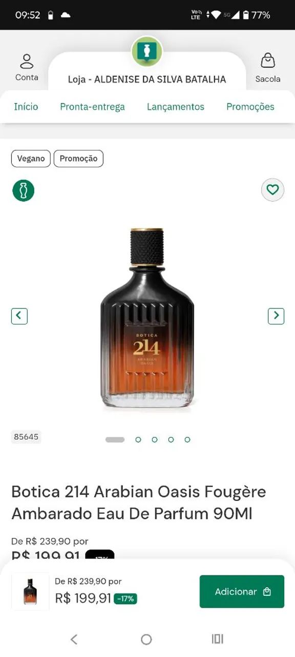 Perfume masculino 