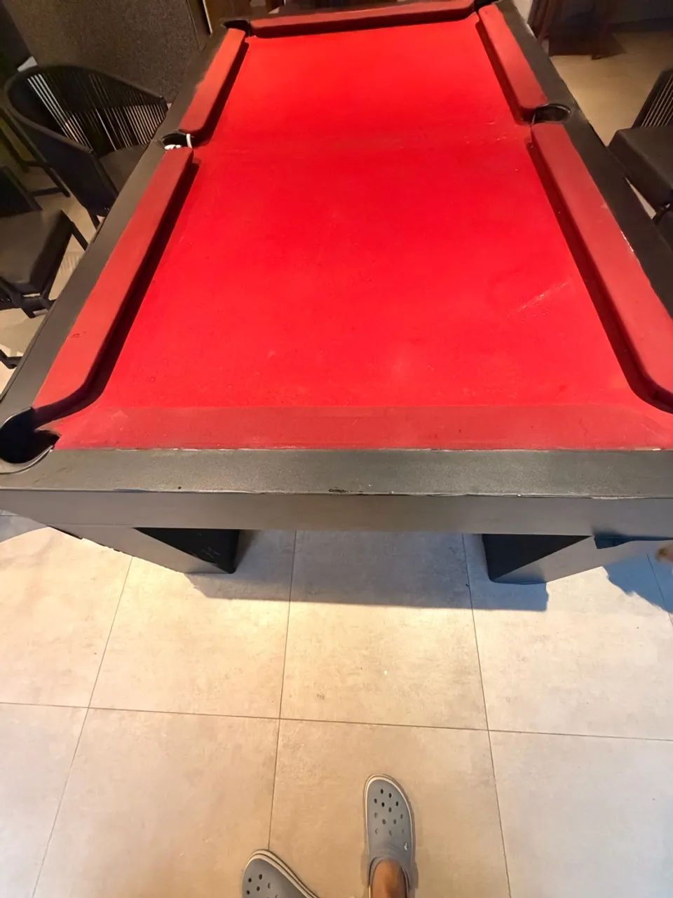 Mesa de sinuca e jantar 220x120 tampo em pedra - Foto 4