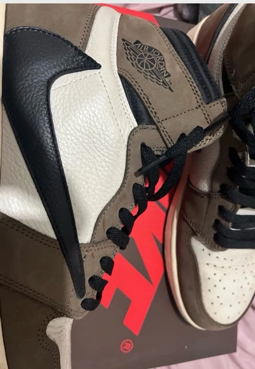 Tênis air jordan 1 travis scott  - Foto 3