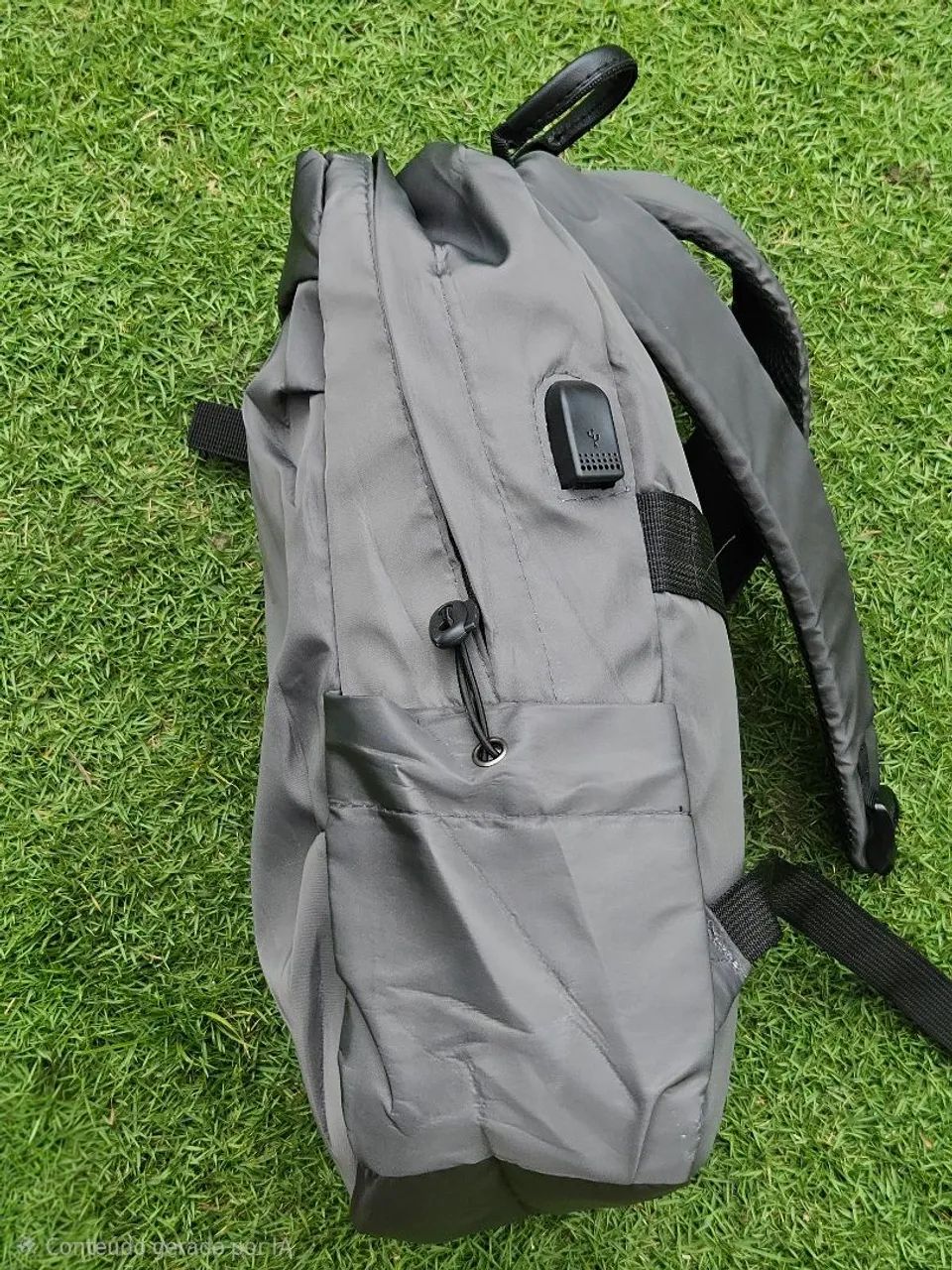 Mochila Impermeável Cinza - Foto 4