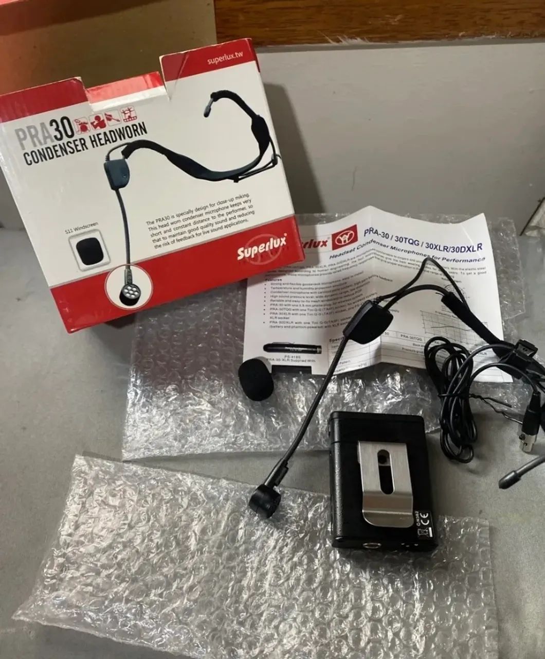 Microfone Headset Superlux Pra 30 D Xlr C/ Adaptador Ps418d - Foto 4