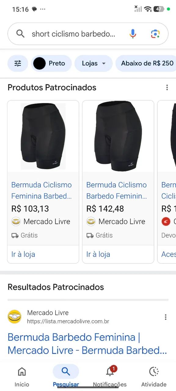 Short ciclismo feminino  - Foto 2