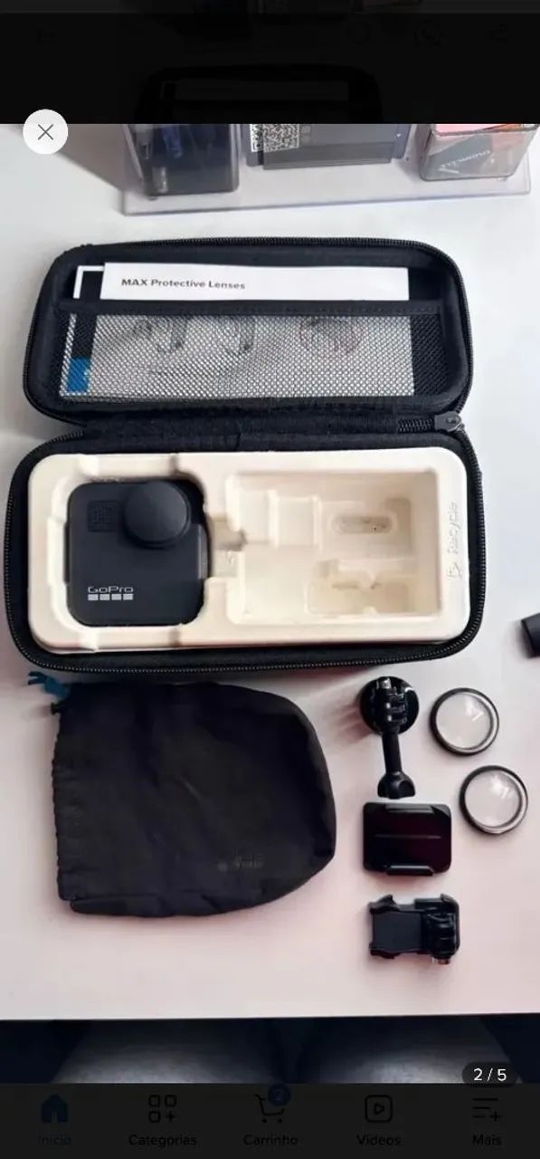 Go pro 360 max black completa com acessórios - Foto 3