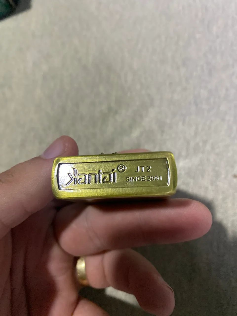 Isqueiro Kantai JT2 Dourado 3D - Colecionável - Foto 5
