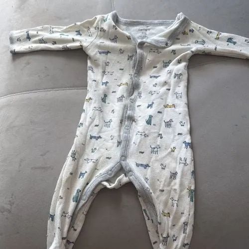 Macacão Carters Infantil Branco 9m