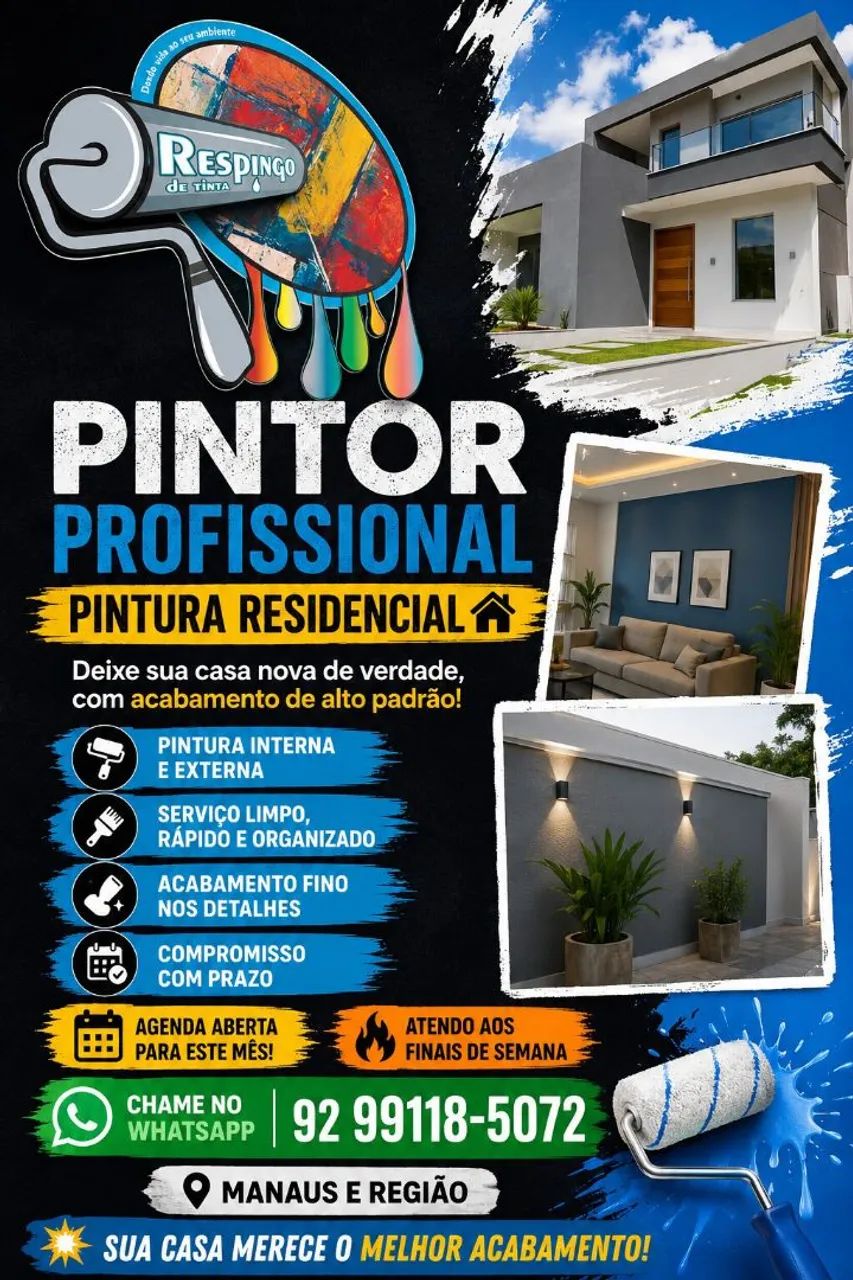 Pintor profissional de Residência 