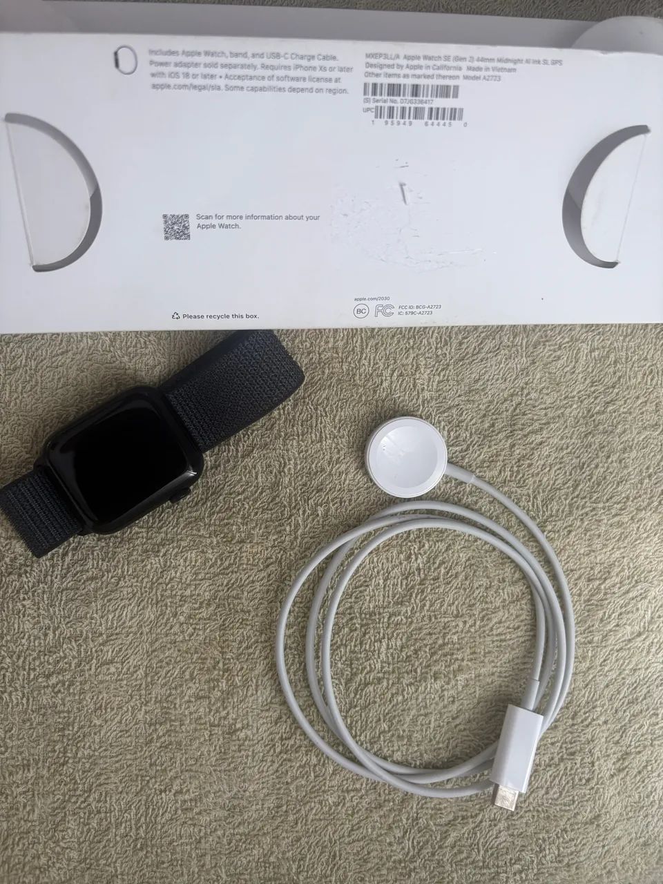 Apple Watch SE (Gen 2) 44mm preto NA GARANTIA  - Foto 3