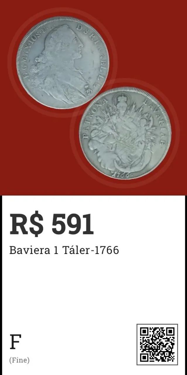 Moeda Baviera taler 1766