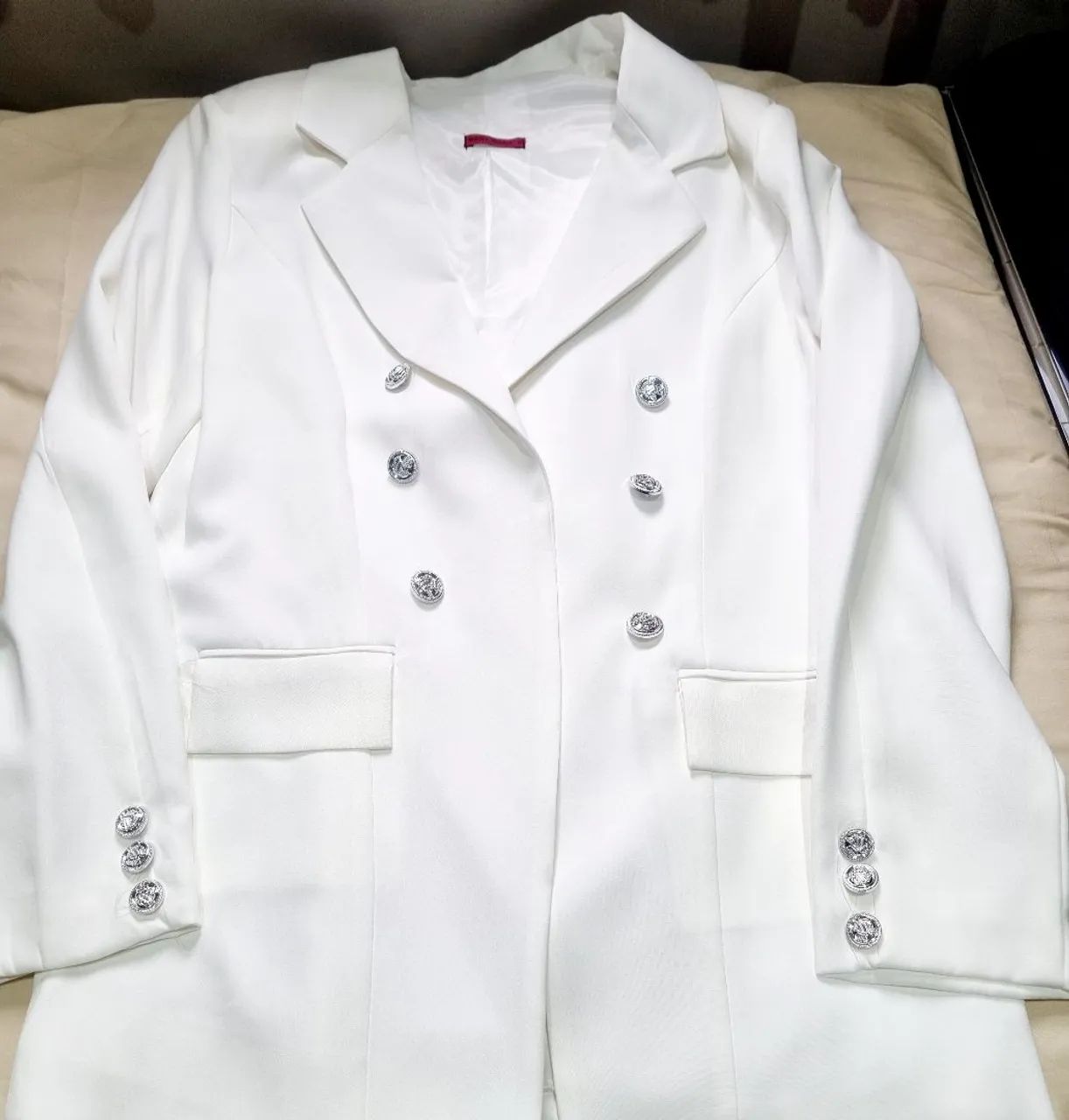 Blazer feminino novo 44/46 branco 