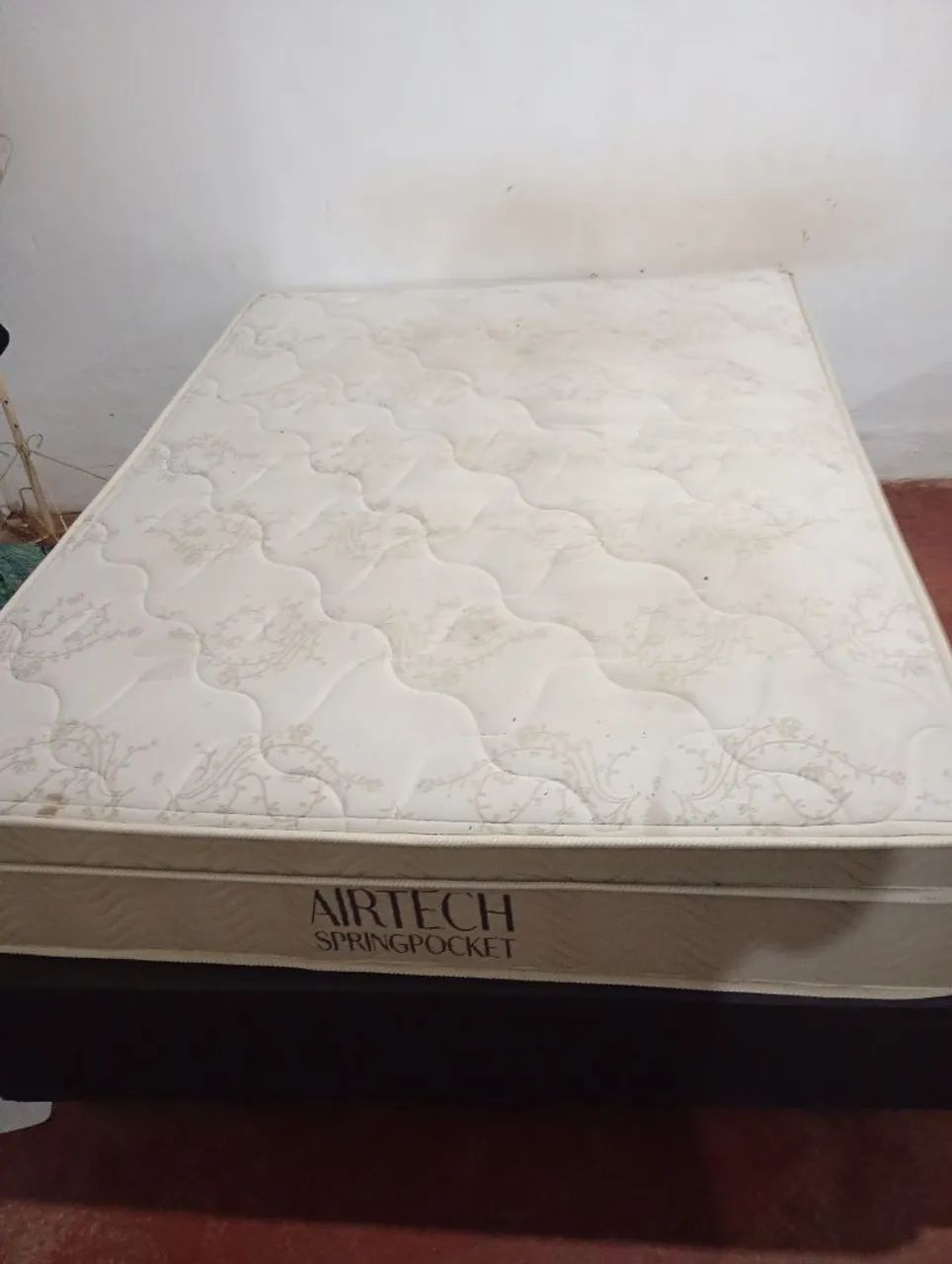 Cama box king size colchão Airtech - Foto 4