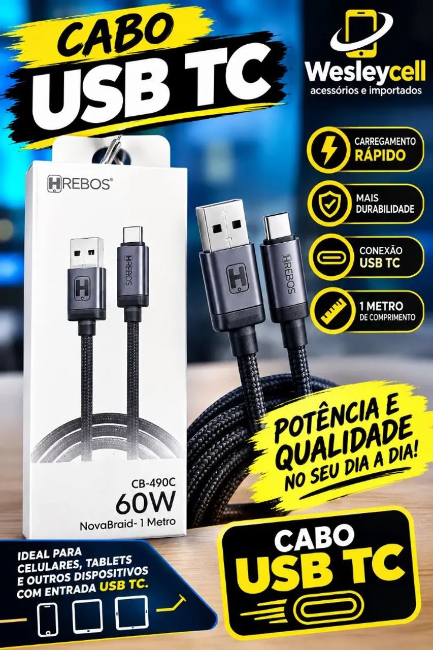 Cabo usb tc 
