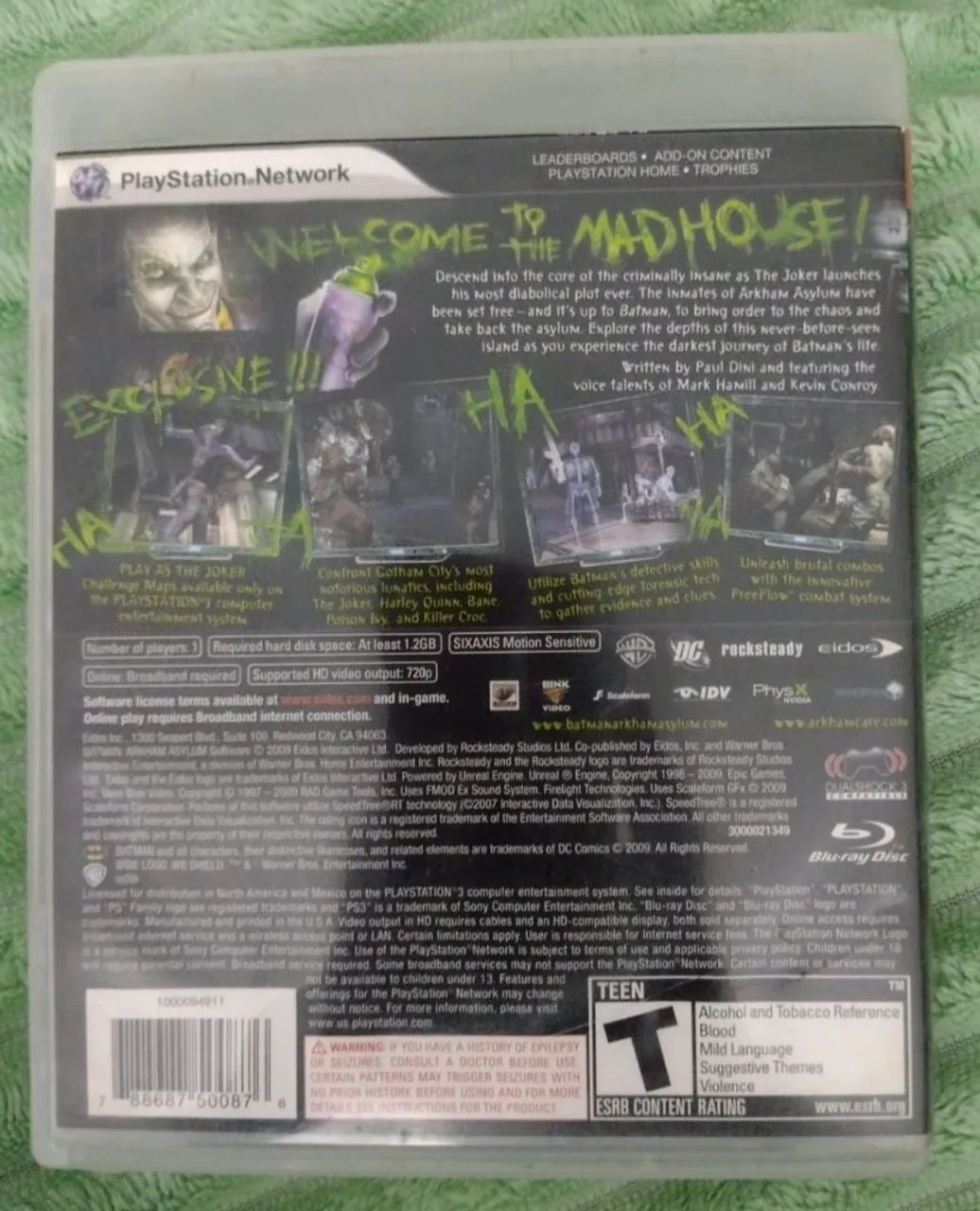 Batman Arkham Asylum (ORIGINAL) ps3 - Foto 2