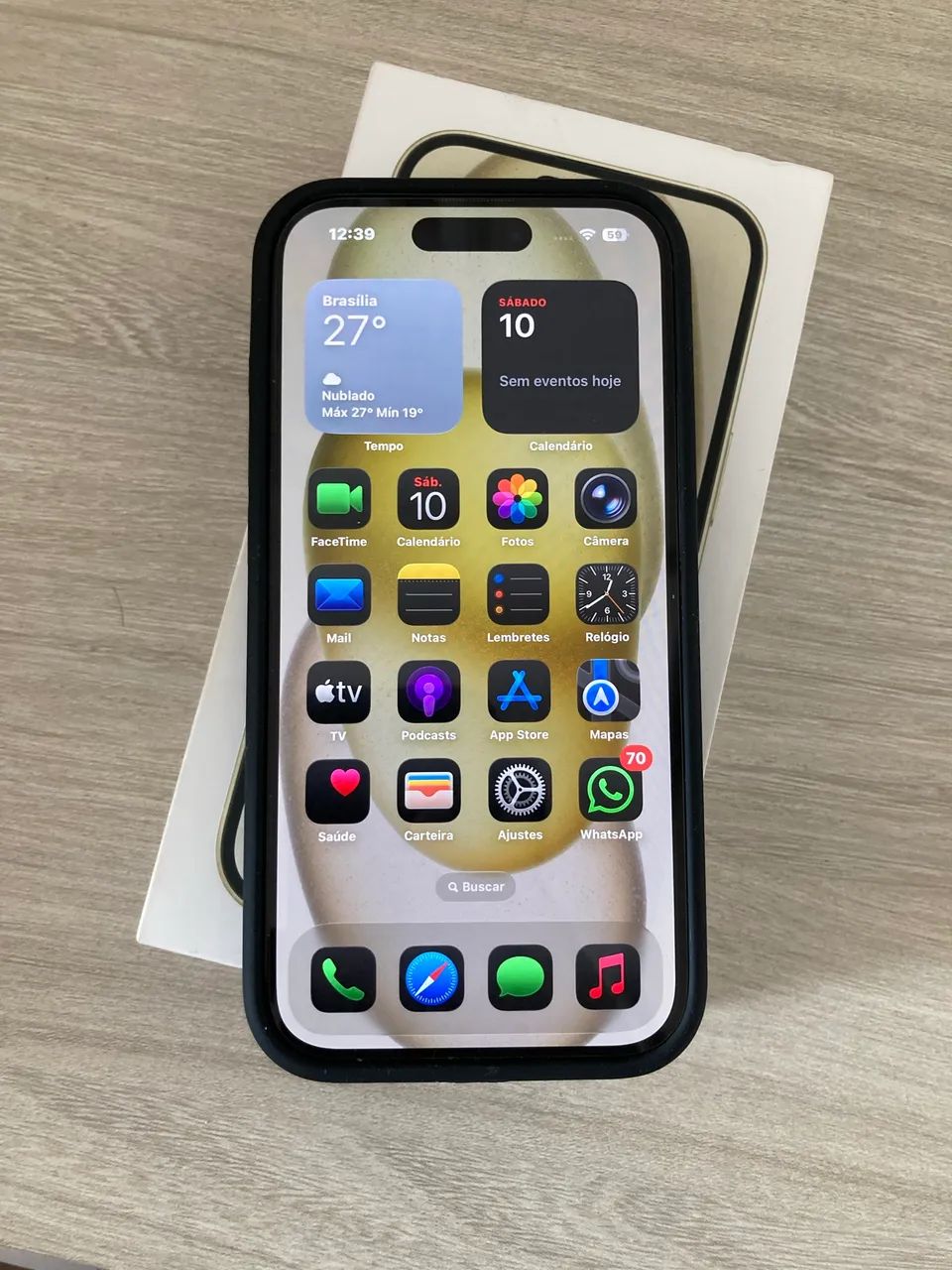 iPhone 15 amarelo 128 gb - Foto 5