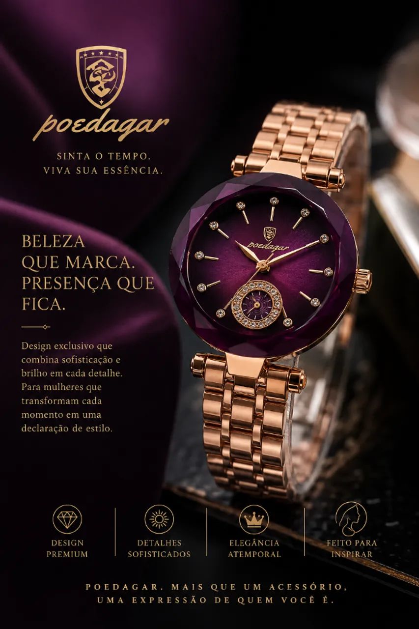 PRESENTE FEMININO RELÓGIO E PULSEIRA
