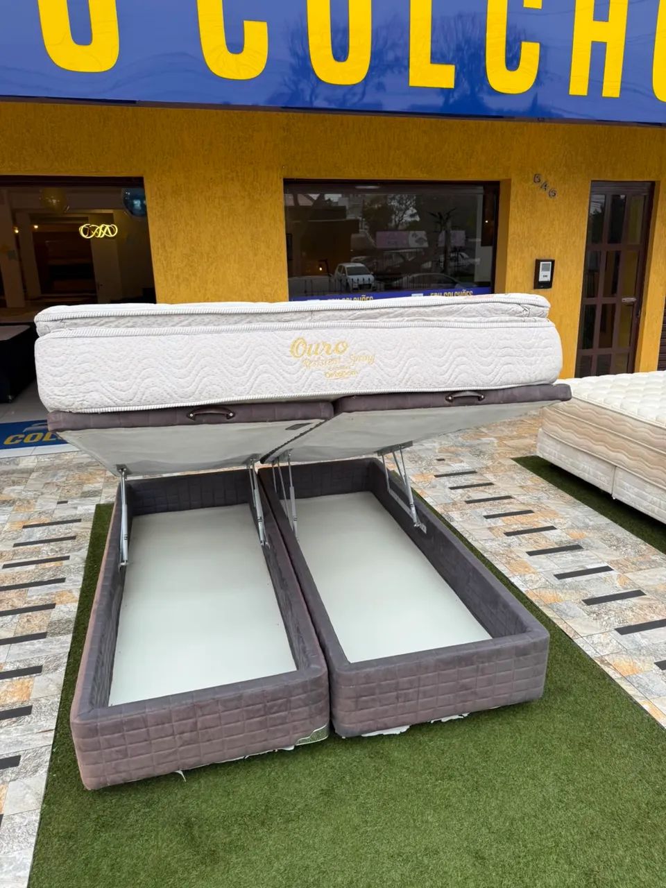 Cama box baú Queen Size USADA TOP - ENTREGAMOS  - Foto 2