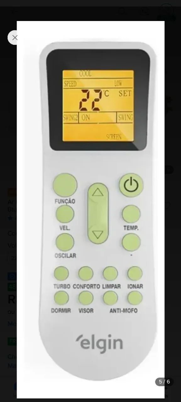 Vendo ar condicionado elgin 9000BTUs - Foto 3