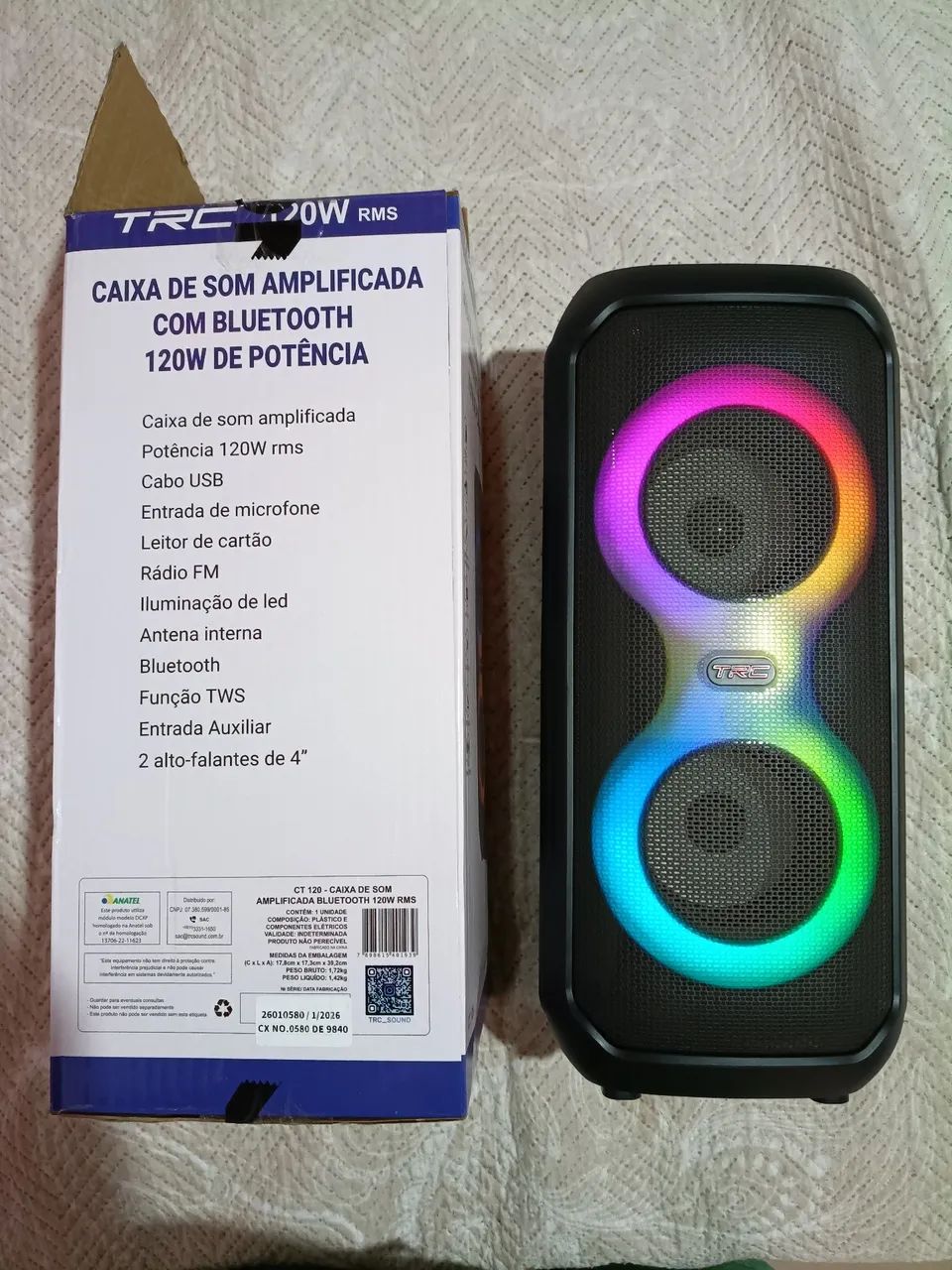 Caixa de som amplificada 