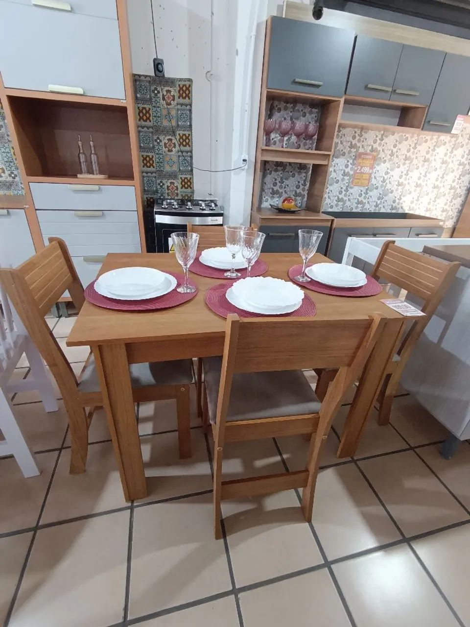 Mesa de Jantar com 4 Cadeiras(Novo) - Foto 2